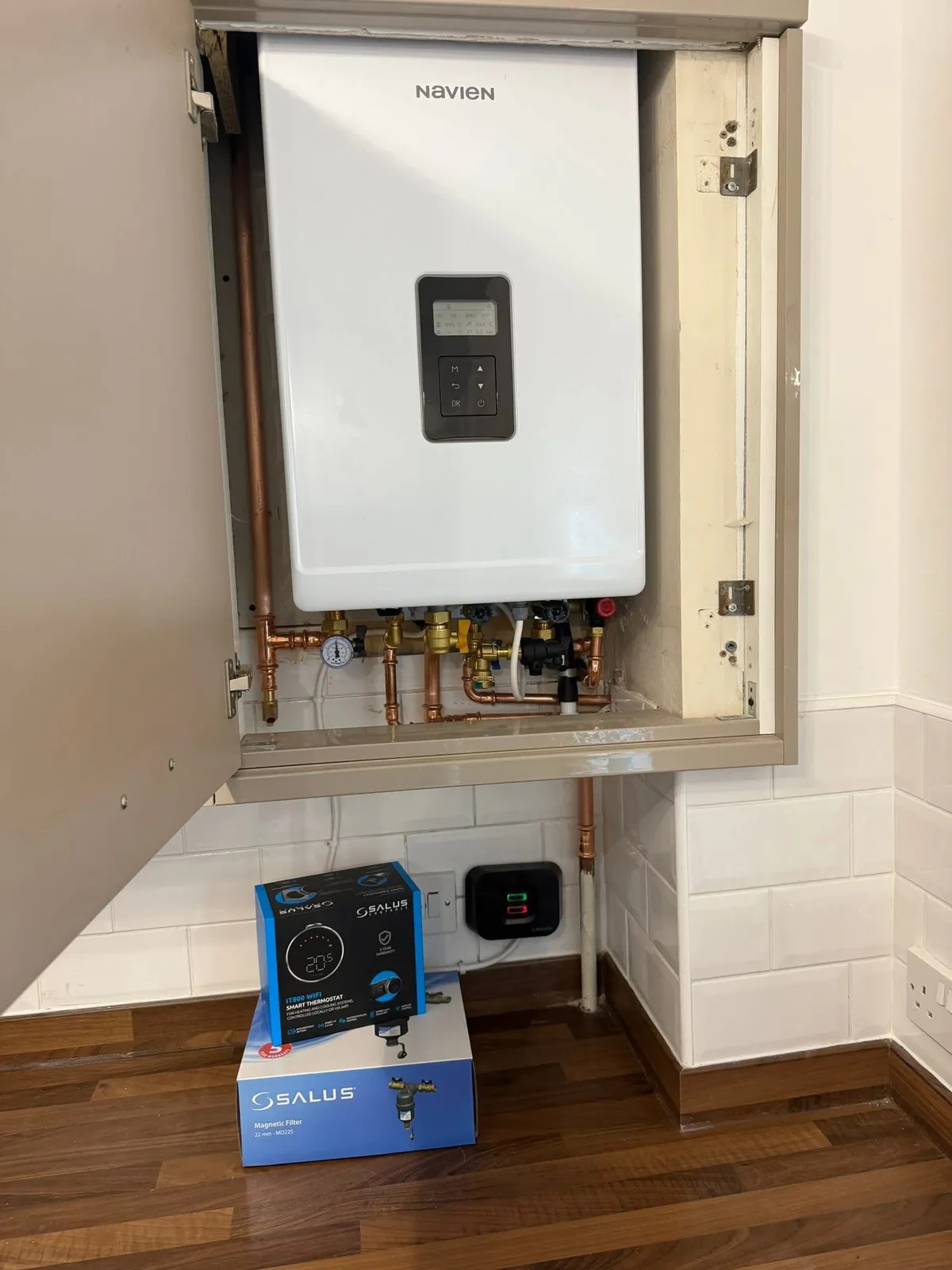Boiler and heating control equipment