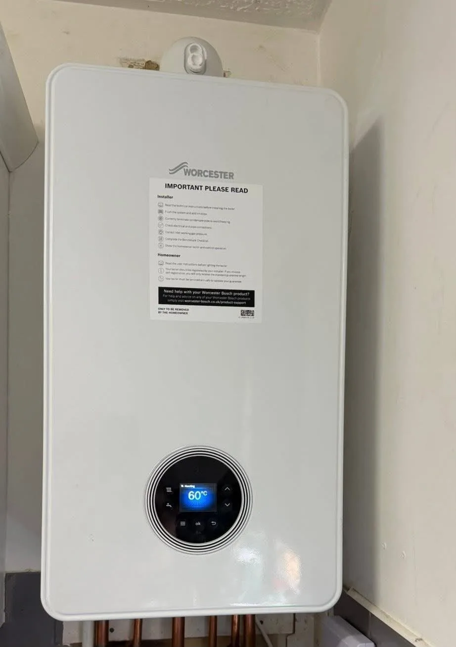 Boiler with circular control panel